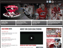 Tablet Screenshot of elkingoaltending.com